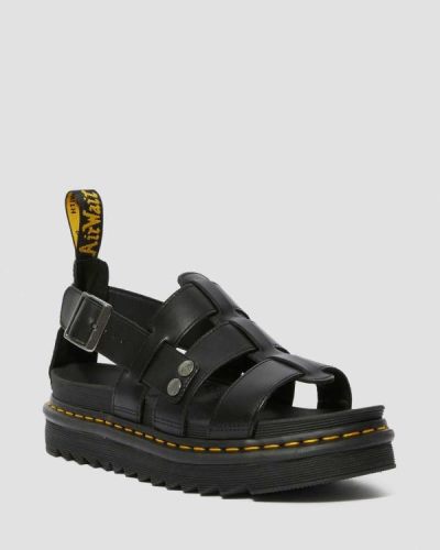 Sandalias Con Tiras Dr Martens Terry Cuero Para Mujer DR4566O